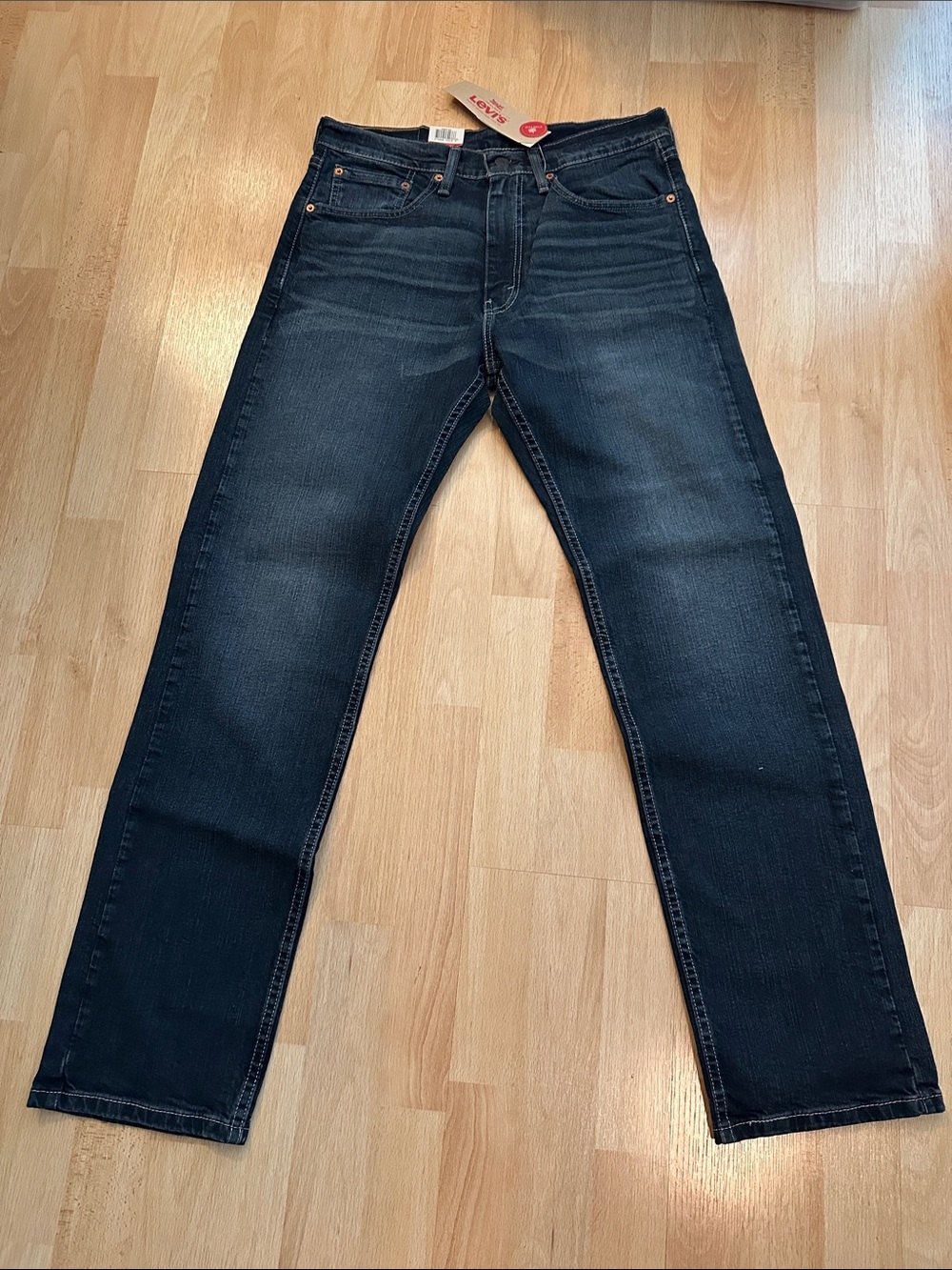 Men’s Authentic Levi’s 505 32 x 32 Dark Wash Jeans NWT - Picture 4 of 7